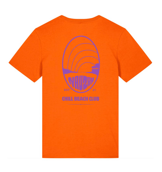 Chill Beach Club - Tee Orange et Mauve