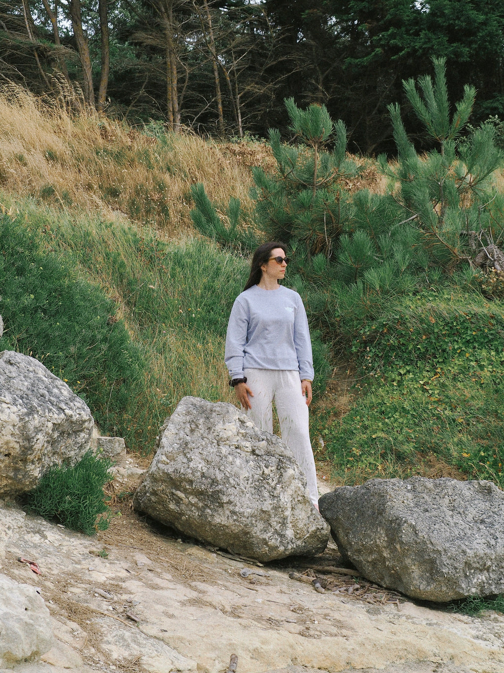 Sweat d'été brodé - Lilas