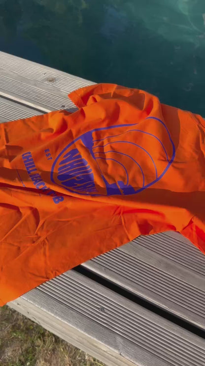 Chill Beach Club - Tee Orange et Mauve
